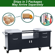 Load image into Gallery viewer, Outdoor Grill Table for 2XL Big Green Egg,Big Joe,Primo XL,Waterproof Cover Included