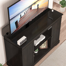 Load image into Gallery viewer, GDLF TV Lift Cabinet, Hidden Motorized Television Lift Cabinet for 55-65&quot; TVs with Storage and Remote Control, Modern Walnut