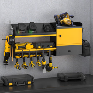GDLF Heavy Duty Power Tool Organizer with Charging Station, Extra Large Wall Mount  40"X9"x17.8"
