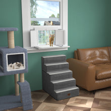 Load image into Gallery viewer, Cat Window Box,Window Catio Fits Double Hung Windows 24&quot; to 39.5&quot; Wide  Mosquito Proof