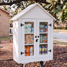 Load image into Gallery viewer, GDLF PVC Blessing Box &amp; Outdoor Library, 3-Tier Cabinet for Food Donations, Book Exchanges and Community Sharing, White