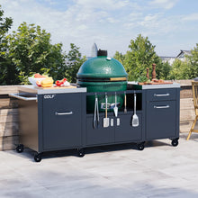 Load image into Gallery viewer, Outdoor Grill Table for 2XL Big Green Egg,Big Joe,Primo XL,Waterproof Cover Included