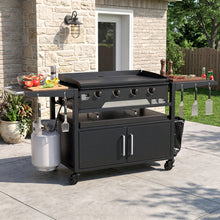 Load image into Gallery viewer, GDLF Grill Table for Blackstone 28" &amp; 36", Metal Outdoor Grill Cart with Storage Cabinet