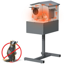 Load image into Gallery viewer, GDLF Elevated Outdoor Cat House Raccoon Proof, Weatherproof Feral Cat Shelter with Insulated Foam and Escape Door