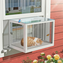 Load image into Gallery viewer, GDLF Cat Window Box,Window Catio Fits Double Hung Windows 24&quot; to 42.5&quot; Wide Waterproof