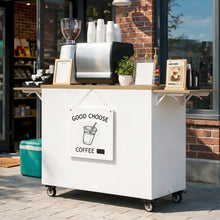 Load image into Gallery viewer, GDLF Portable Coffee Cart with Wheels for Events, Weddings &amp; Pop Ups