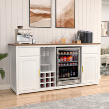 Load image into Gallery viewer, GDLF Extra Long Bar Cabinet with Fridge Space, Modern Wine Liquor Cabinet,78.7"