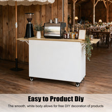 Load image into Gallery viewer, GDLF Portable Coffee Cart with Wheels for Events, Weddings &amp; Pop Ups