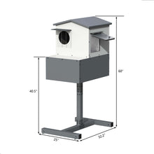 Load image into Gallery viewer, GDLF Elevated Outdoor Cat House Raccoon Proof, Weatherproof Feral Cat Shelter with Insulated Foam and Escape Door