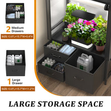 Load image into Gallery viewer, GDLF Indoor Grow Tent with Drawer Compatible with Aerogarden,Hydroponics Growing System with Highly Reflective Mylar