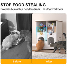 Load image into Gallery viewer, Cat Feeding Station, Cat Cabinet for Microchip Feeder with Dog-Proof Design, Specially Fits Surefeed &amp; Automatic Pet Feeder for Multi-Pets Home
