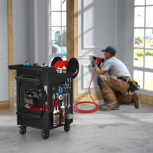 Load image into Gallery viewer, GDLF Portable Air Compressor Utility Cart with  Air Hose Reel for up to 6 Gallon Pancake Compressor