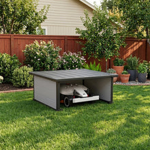 Load image into Gallery viewer, GDLF Robot Lawn Mower Garage, Weatherproof Shelter for Robotic Mower Charging Station, Durable PP Panel for Outdoor Use