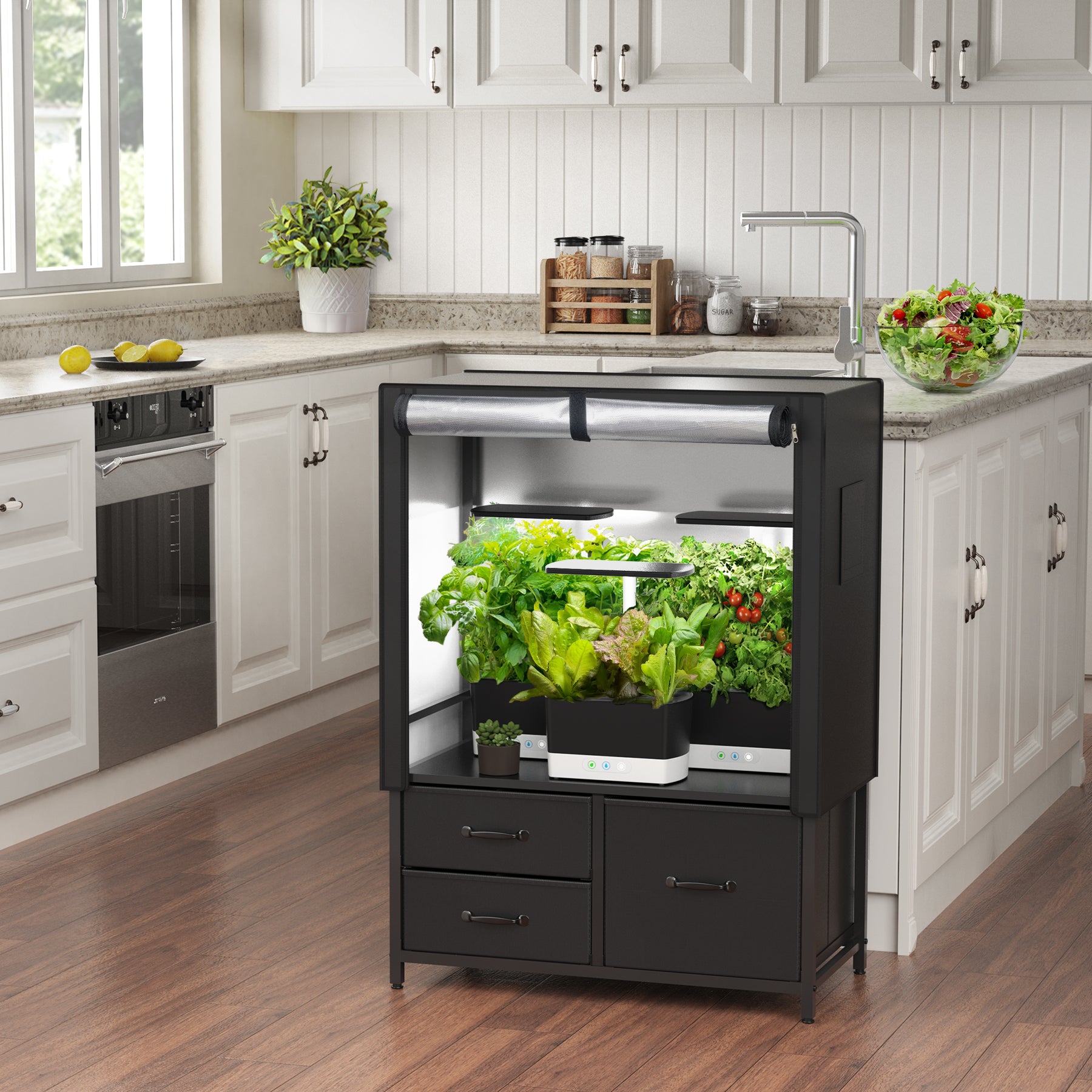 GDLF Indoor Grow Tent with Drawer Compatible with Aerogarden,Hydroponi – shopGDLF