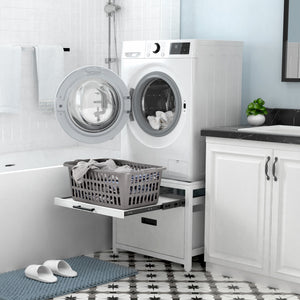 Washer Dryer Pedestal Stand, 24.1" Laundry Pedestal for Compact Washing Machine
