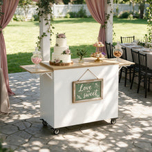 Load image into Gallery viewer, GDLF Portable Coffee Cart with Wheels for Events, Weddings &amp; Pop Ups