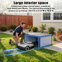 Load image into Gallery viewer, GDLF Robot Lawn Mower Garage, Weatherproof Shelter for Robotic Mower Charging Station, Durable PP Panel for Outdoor Use