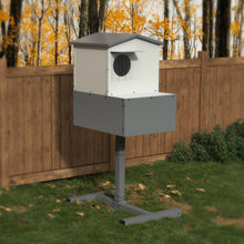 Load image into Gallery viewer, GDLF Elevated Outdoor Cat House Raccoon Proof, Weatherproof Feral Cat Shelter with Insulated Foam and Escape Door