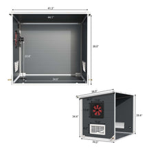 Load image into Gallery viewer, GDLF Generator Shed, Outdoor Generator Box with Cooling Fan &amp; Soundproof Insulation, Weatherproof Quiet Box for Portable Power Source