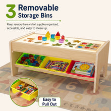 Load image into Gallery viewer, 2-in-1 Light Table for Kids, 2 Tabletops, 3 Color Modes for Classroom