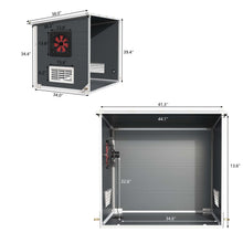 Load image into Gallery viewer, GDLF Generator Shed, Outdoor Generator Box with Cooling Fan &amp; Soundproof Insulation, Weatherproof Quiet Box for Portable Power Source