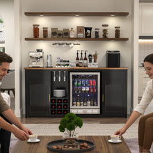 Load image into Gallery viewer, GDLF Extra Long Bar Cabinet with Fridge Space, Modern Wine Liquor Cabinet,78.7"