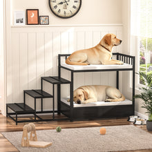 Load image into Gallery viewer, GDLF Dog Bunk Beds for Large Dogs, Dog Bedside Bed with Stairs &amp; Storage, Space-Saving Indoor Pet Furniture