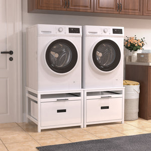 Washer Dryer Pedestal Stand, 24.1" Laundry Pedestal for Compact Washing Machine