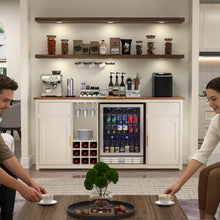 Load image into Gallery viewer, GDLF Extra Long Bar Cabinet with Fridge Space, Modern Wine Liquor Cabinet,78.7"
