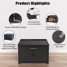 Load image into Gallery viewer, GDLF Laundry Pedestal Heavy Duty Metal Washer Dryer Pedestal 29&quot; Universal Fit Anti-Vibration Washing Machine Stand