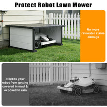 Load image into Gallery viewer, GDLF Robot Lawn Mower Garage, Weatherproof Shelter for Robotic Mower Charging Station, Durable PP Panel for Outdoor Use