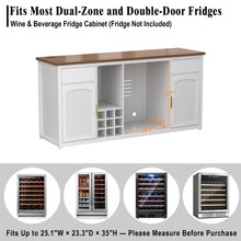 Load image into Gallery viewer, GDLF Extra Long Bar Cabinet with Fridge Space, Modern Wine Liquor Cabinet,78.7"
