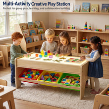 Load image into Gallery viewer, 2-in-1 Light Table for Kids, 2 Tabletops, 3 Color Modes for Classroom