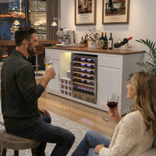 Load image into Gallery viewer, GDLF Extra Long Bar Cabinet with Fridge Space, Modern Wine Liquor Cabinet,78.7"