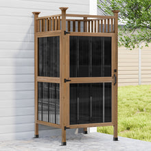 Load image into Gallery viewer, GDLF Outdoor Shower Enclosure with Lockable Door, Privacy Outdoor Changing Room for Pool Wash Station