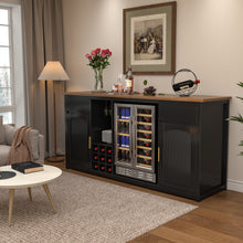 Load image into Gallery viewer, GDLF Extra Long Bar Cabinet with Fridge Space, Modern Wine Liquor Cabinet,78.7"