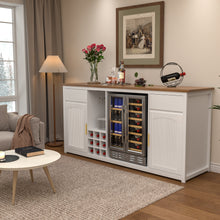 Load image into Gallery viewer, GDLF Extra Long Bar Cabinet with Fridge Space, Modern Wine Liquor Cabinet,78.7"