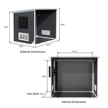 Load image into Gallery viewer, Ventilated Outdoor Storage Cabinet with Built-In Fan for Patio, Yard and Utility Areas