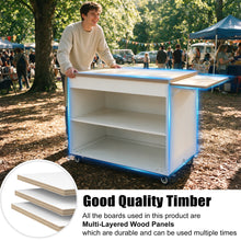 Load image into Gallery viewer, GDLF Portable Coffee Cart with Wheels for Events, Weddings &amp; Pop Ups