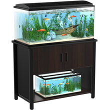 Load image into Gallery viewer, Fish Tank Stand Metal Aquarium Stand with Cabinet, for 40 Gallon Aquarium