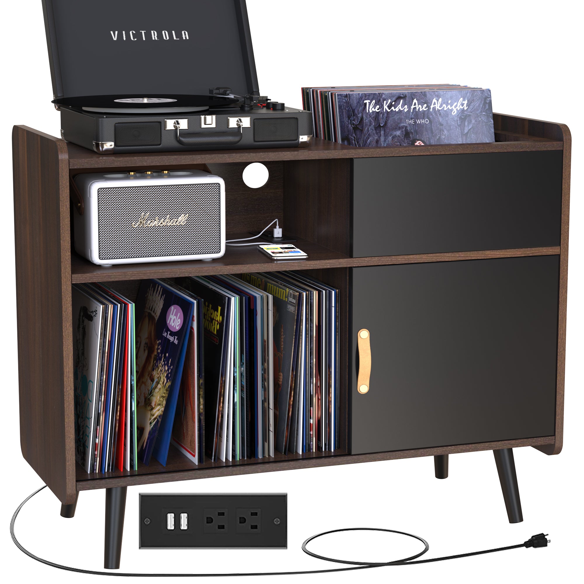 Record Storage Cabinet Lp Rack | Cabinets Matttroy