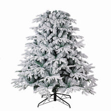 Load image into Gallery viewer, 7.5FT Premium Snow Flocked Artificial Holiday Christmas Tree 1400T White Xmas Tree