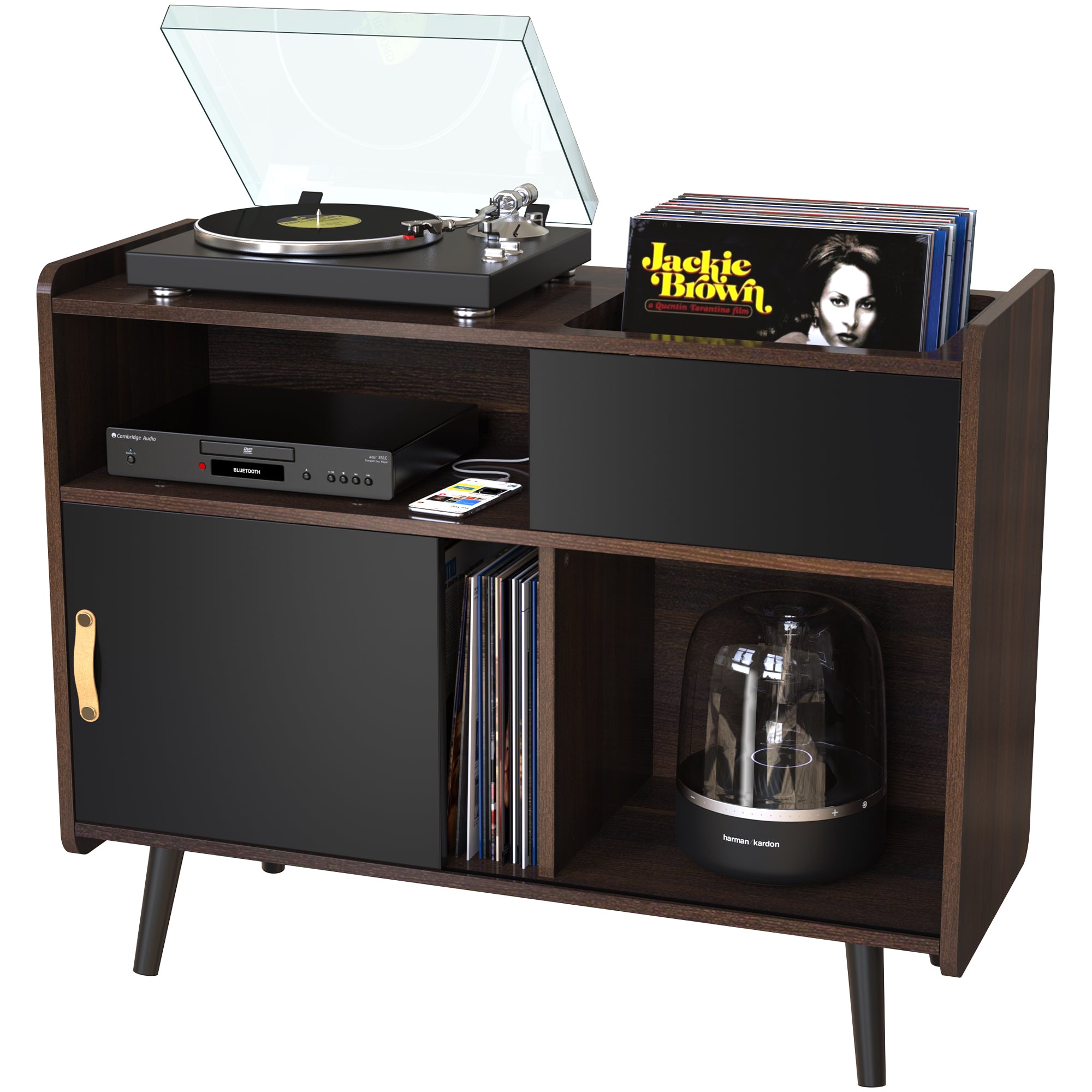 Album Record Holder Vinyl Media Display Storage Rack Tripod