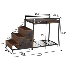 Load image into Gallery viewer, GDLF Dog Bunk Bed Window Pet Perch Elevated With Foam Upholstery, Non-slip Pad and Storage