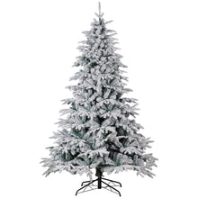 Load image into Gallery viewer, 6 foot FT Artificial Christmas Trees Flocked Snow White Tree  PE PVC 800 Tips