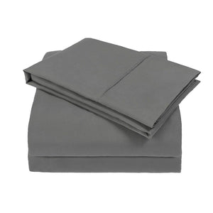Comfort 1800 Count Soft Brushed Microfiber Bed Sheet Set Wrinkle Bedding 4 Piece