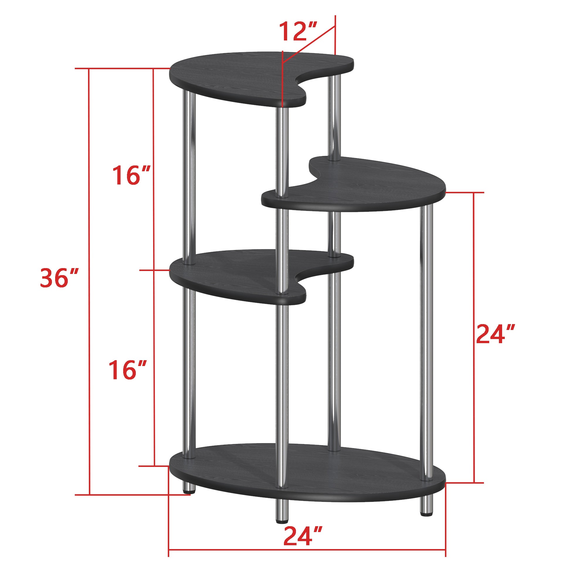 4 tier plant stand indoor 36" 4 Tiered Plant Stand Indoor Pot Planter Modern Accent Display Tabl – shopGDLF