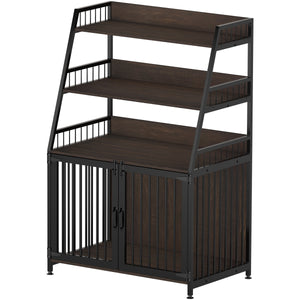 GDLF Dog Crate with Shelf Furniture Style Dog Kennel Indoor Heavy Duty Cage With Storage 36"
