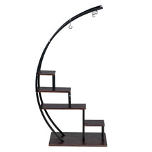 Load image into Gallery viewer, GDLF 5 Tier Metal Plant Stand Indoor Curved Display Book Shelf Storage