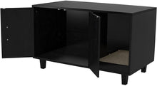 Load image into Gallery viewer, GDLF Pet Crate Cat Washroom Hidden Litter Box Enclosure  as Table Nightstand with Scratch Pad,Stackable